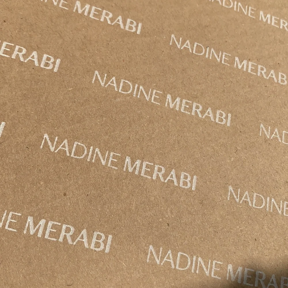 Nadine MERABI Logo Primted Packaging Cardboard Box